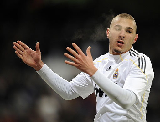 footballers: Real Madrid's French forward Karim Benze