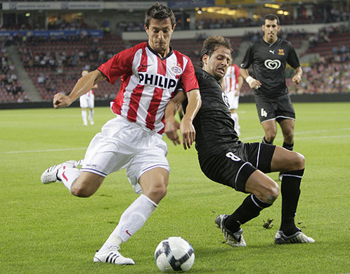 footballers: PSV Eindhoven player Stanislav Manolev (