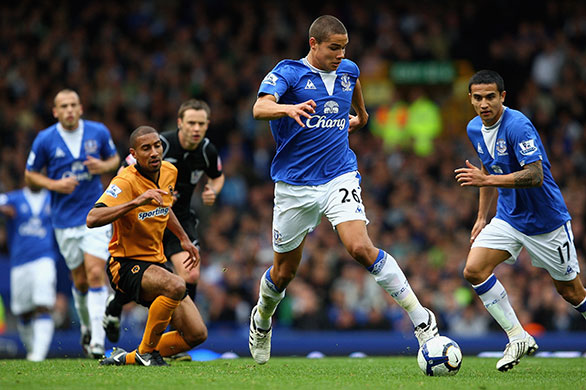 footballers: Everton v Wolverhampton Wanderers - Premier League