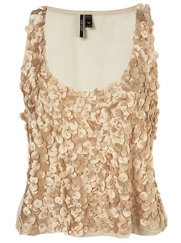 Key trends: Glam: Nude sequin vest