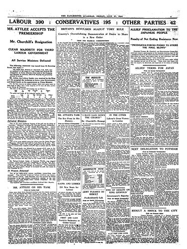 General election fronts: 2 - 1945 bill page