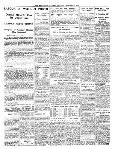 General election fronts: 3 - 1950 bill page