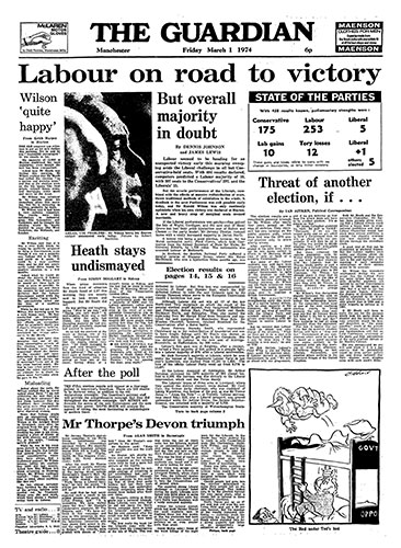 General election fronts: x11 - March 1974