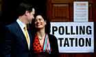 Nick Clegg casts his vote with wife Miriam Gonzalez Durantez at Bents Green in Sheffield