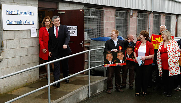 MPs voting: Prime Minister Gordon Brown and his wife Sarah cast their vot