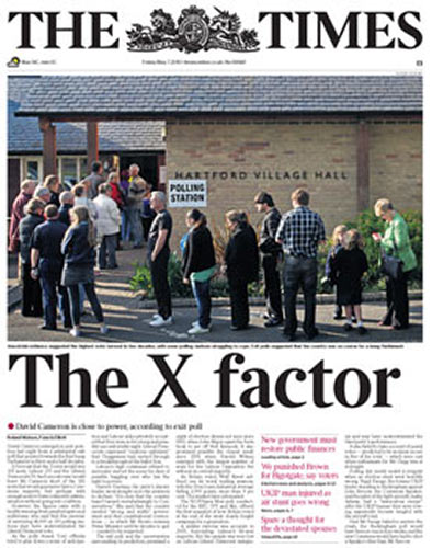 General Election Front: The front pages of the UK national newspapers