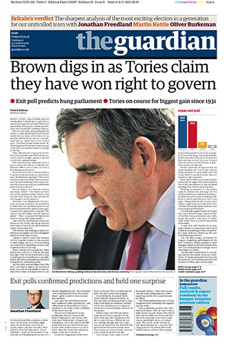 General Election Front: The front pages of the UK national newspapers