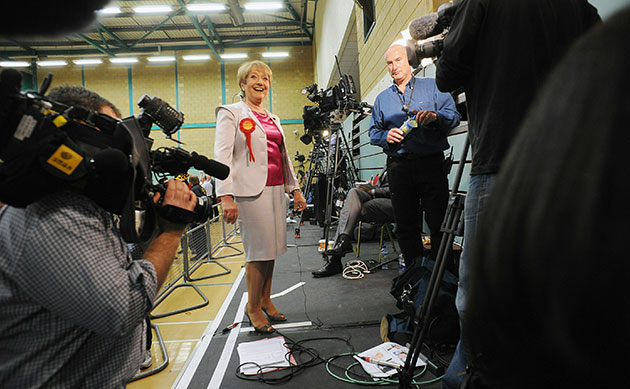 Election results: Margaret Hodge, Labour MP for Barking gives a television interview