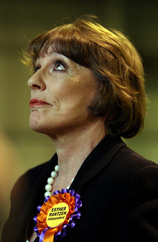 election results 2: Independent parliamentary candidate for Luton South Esther Rantzen