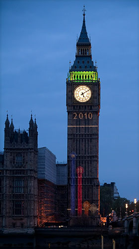 day after election night: A projection of ongoing election results on Houses of Parliament 