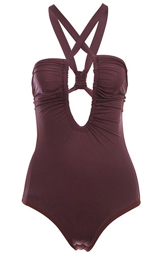 key trends: swimwear: Plunge swimsuit