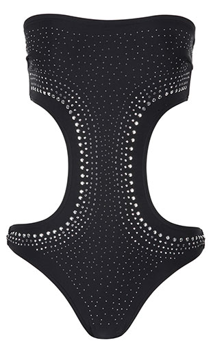 key trends: swimwear: Black jewel monokini