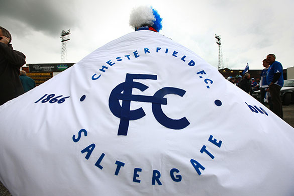 Chesterfield : Chesterfield fan Charlie Clayton approaches Saltergate for the last time