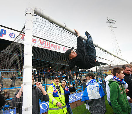 Chesterfield : Fans enjoy themselves after the match
