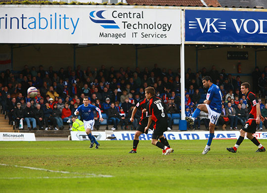Chesterfield : Jack Lester lashes in the equaliser for Chesterfield