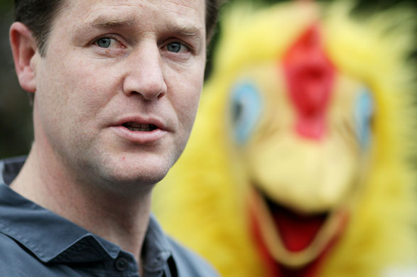 Hung parliament talks: Leader of the Liberal Democrats Nick Clegg speaks to the media 