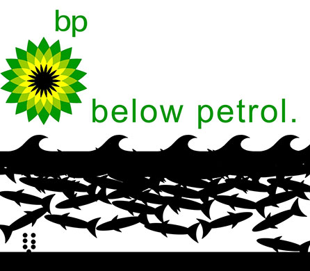 Behind the Logo of BP: Deepwater Horizon oil spill: Greenpeace poster competition