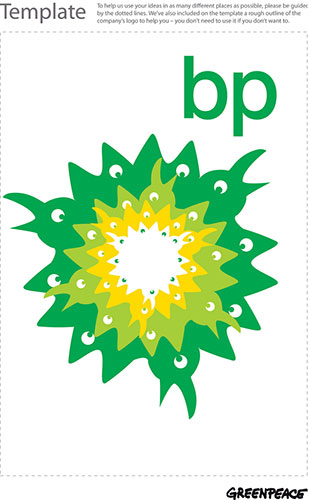 Behind the Logo of BP: Deepwater Horizon oil spill: Greenpeace poster competition