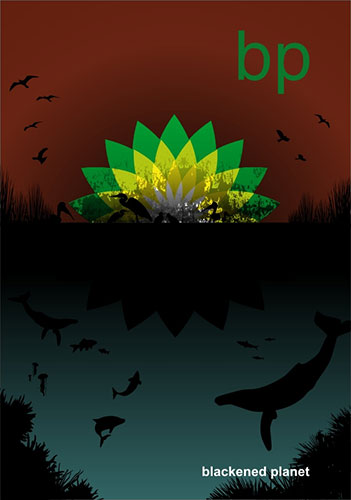 Behind the Logo of BP: Deepwater Horizon oil spill: Greenpeace poster competition