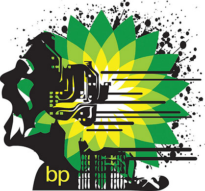 Behind the Logo of BP: Deepwater Horizon oil spill: Greenpeace poster competition