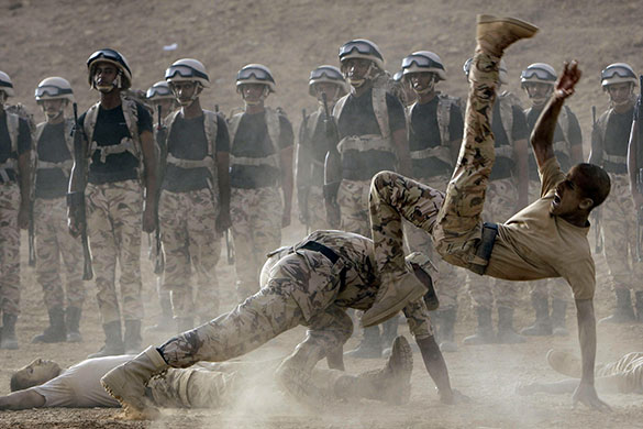 24 hours in pictures: Riyadh, Saudi Arabia: Graduating soldiers from the Saudi special forces