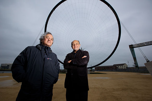 Anish Kapoor: Anish Kapoor, left and fellow artist Cecil Balmond