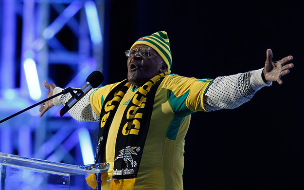 world cup launch concert: Desmond Tutu