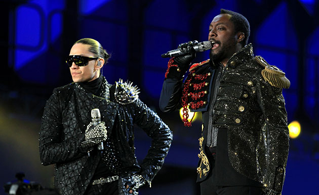 world cup launch concert: Taboo and Will.I.Am of Black Eyed Peas