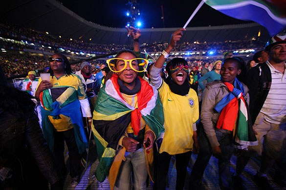 world cup launch concert: Fans enjoy the concert at the Orlando Stadium
