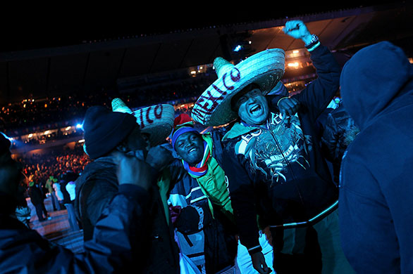 world cup launch concert: atmosphere at world cup launch concert