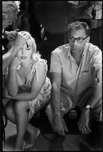 Bruce Davidson: Marilyn Monroe with husband Arthur Miller during the filming of The Misfits