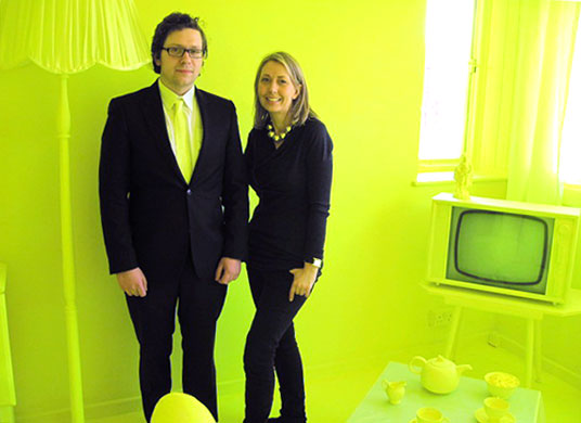 Market Estate Demolition: Artists Jess Blandford & Joe Morris recreate traditional 1960s living room