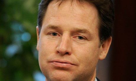 British Deputy Prime Minister Nick Clegg