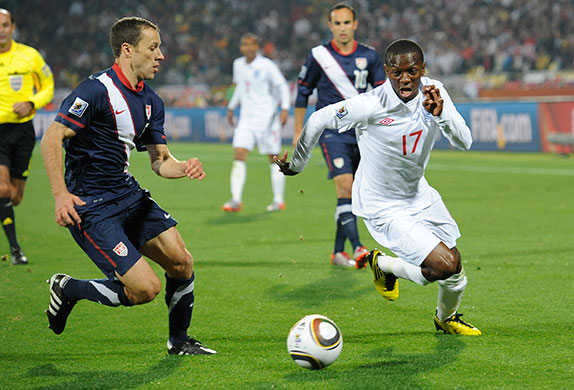 footy match: England v USA