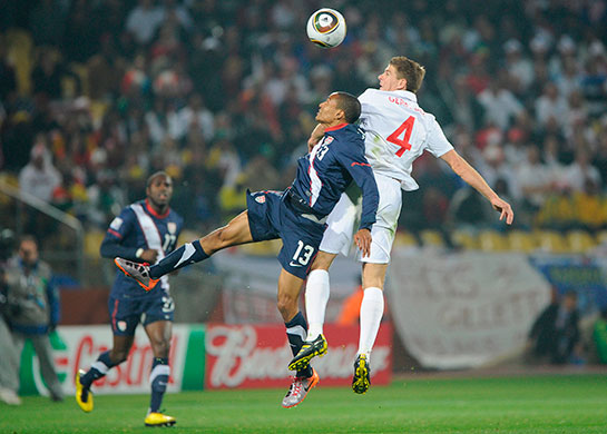 footy match: England v USA