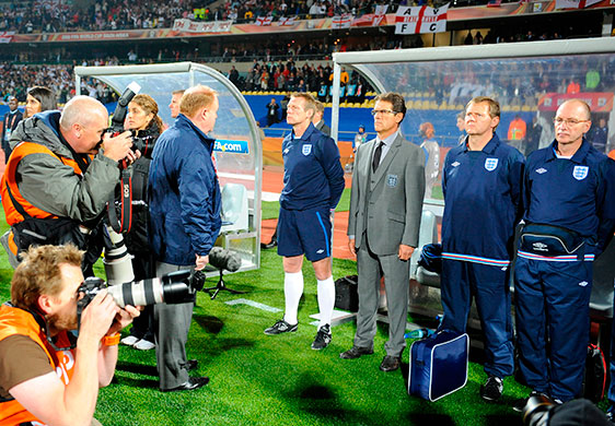 footy match: England v USA