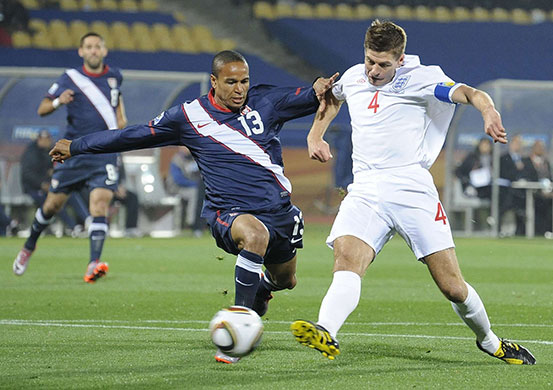 footy match: England v USA