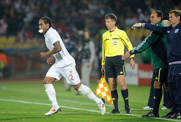 footy game: England v USA