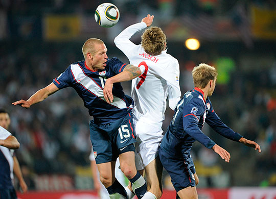 footy game: England v USA