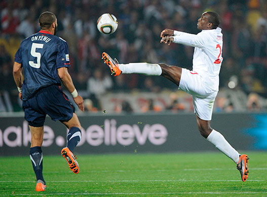 footy game: England v USA