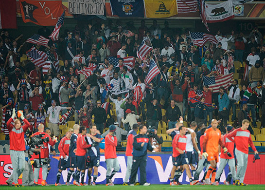 footy game: England v USA