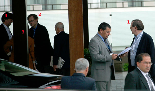 Bilderberg 2010 round up: Nout Wellink looks across the hotel  lobby