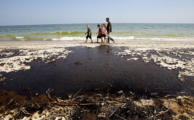 BP oil spill: Deepwater Horizon oil spill: the coast along Gulf shores