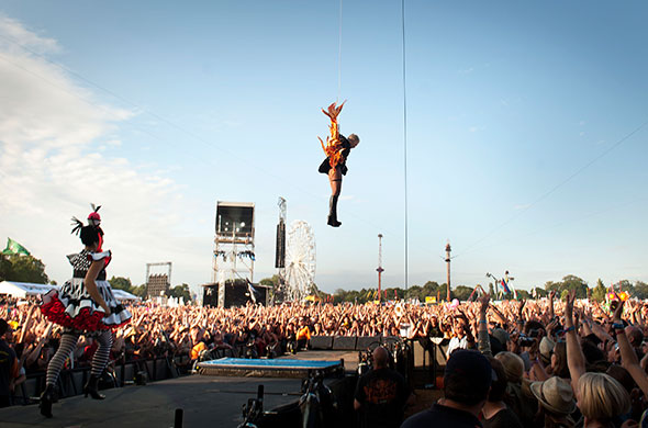 Isle of Wight: Isle of Wight Festival 2010 Pink performs