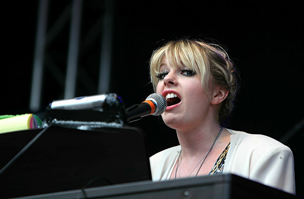 Isle of Wight: Isle of Wight Festival - Little Boots performs on the Acoustic stage