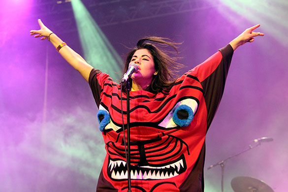 Isle of Wight: Isle Of Wight Festival 2010 Marina Diamandis of Marina and the Diamonds 