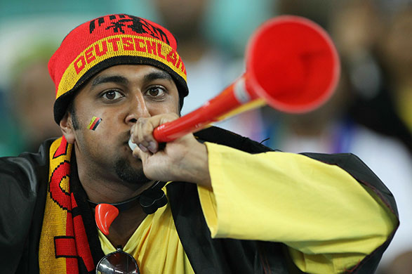 World Cup vuvuzelas: German fan