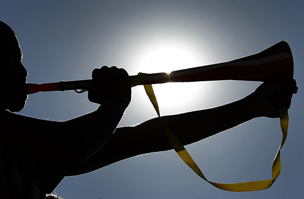 World Cup vuvuzelas: A Netherlands' supporter