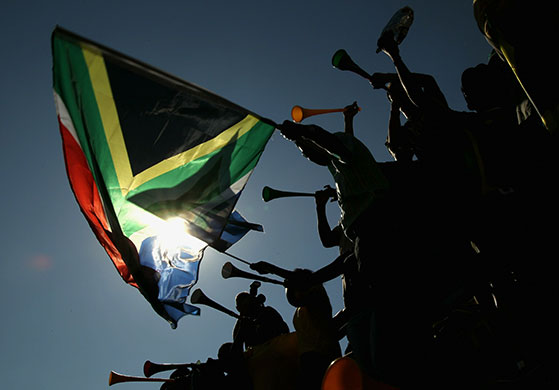 World Cup vuvuzelas: Bafana Bafana Parade in Sandton