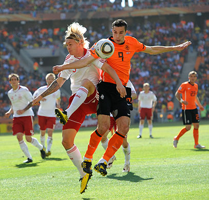 footy: Holland v Denmark